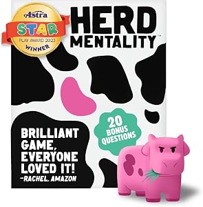 Herd Mentality: Udderly Funny Family Board Game | Easy & Fun for Big Groups of 4-20 Pl