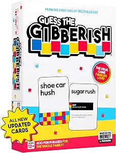 Guess The Gibberish Card Game for Families by Relatable, From The Creators of Incohereant,