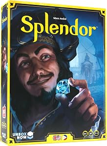 Asmodee Splendor Board Game - Gem Trading & Engine-Building Strategy for Adults & 