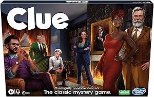Clue Board Game for Ages 8 and Up, Reimagined Clue Game for 2-6 Players, Mystery, Detectiv