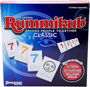 Pressman Rummikub - The Original Rummy Tile Game | Exciting Family Game of Strategy and Lu