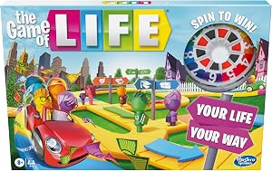 The Game of Life Board Game, Family Games for Kids Ages 8 and Up, Pegs Come in 6 Colors, F