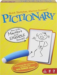 Mattel Games Pictionary Classic Board Game of Drawing & Guessing for Families & Ga