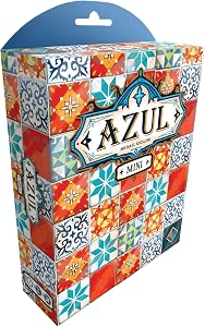 Azul Mini Board Game - Portable Tile-Placement Fun, Strategy Game for Kids and Adults, Age
