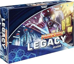 Pandemic Legacy Season 1 Board Game (Blue) - Epic Year-Long Battle Against Deadly Diseases